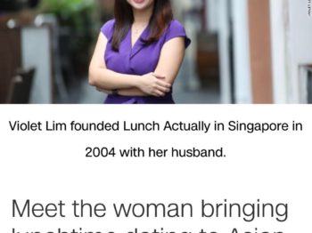 CNNMoney – Meet the woman bringing lunchtime dating to Asian cities