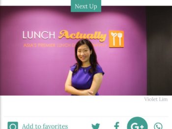 the loop – Next Up: Violet Lim of Lunch Actually